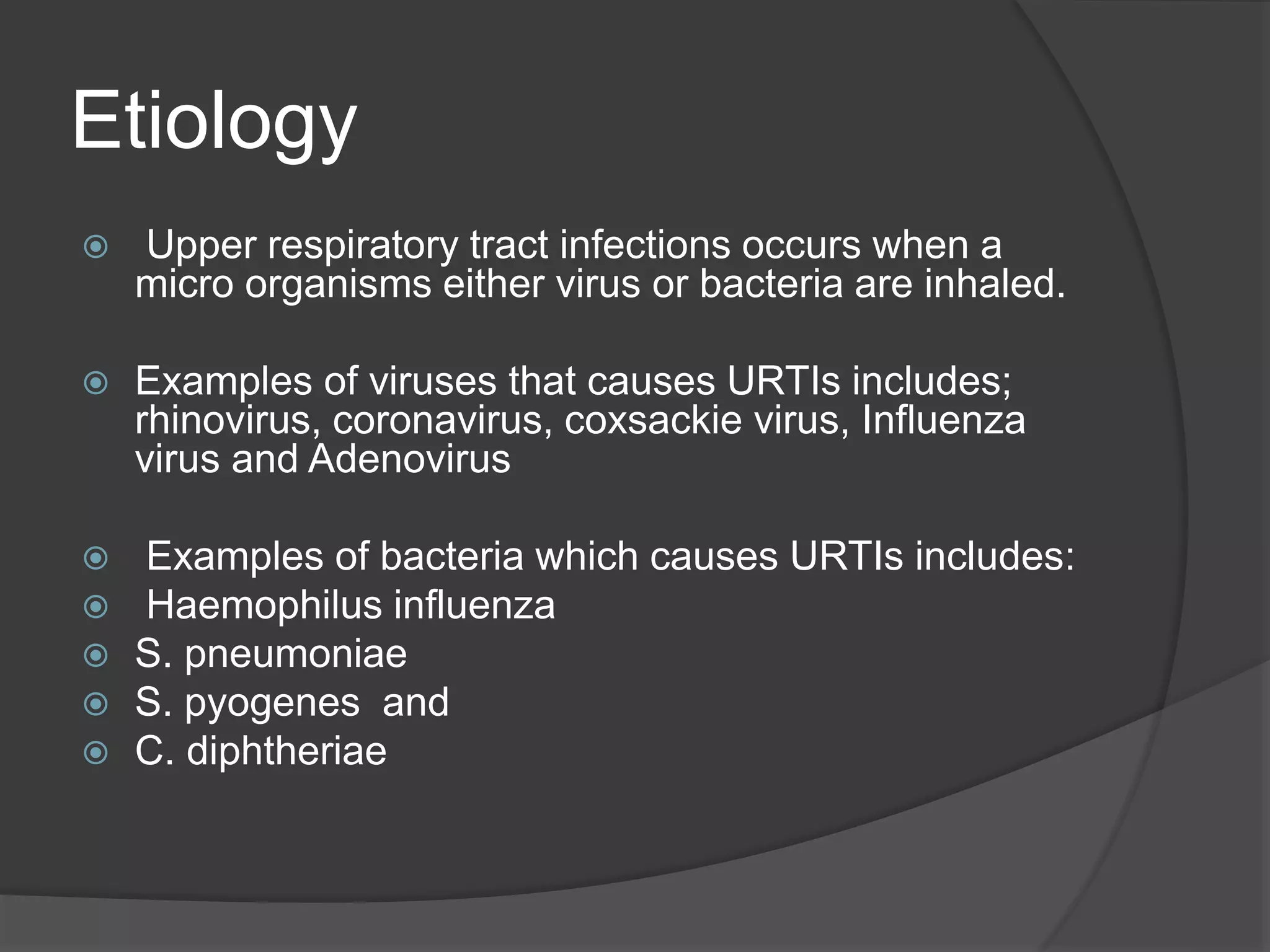 upper respiratory tract infection | PPTX
