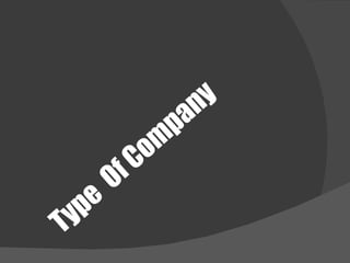 Type  Of Company 