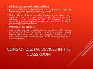 using digital devices in classroom teachning | PPTX