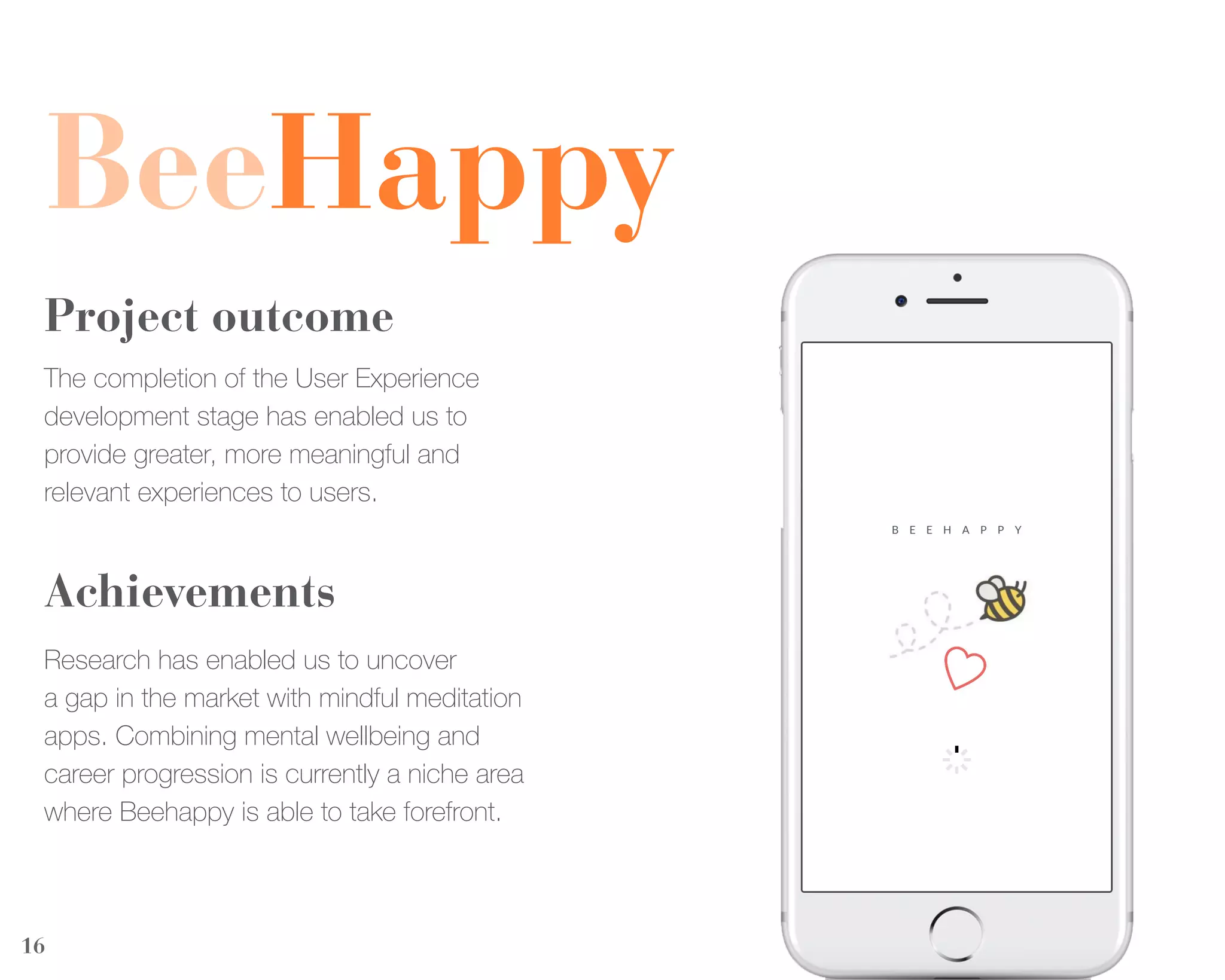 BeeHappy - Gaby Rock, UX Academy Project | PPT