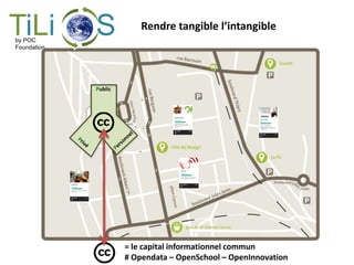 Public
= le capital informationnel commun
# Opendata – OpenSchool – OpenInnovation
Rendre tangible l’intangibleTiLi Sby POC
Foundation
 