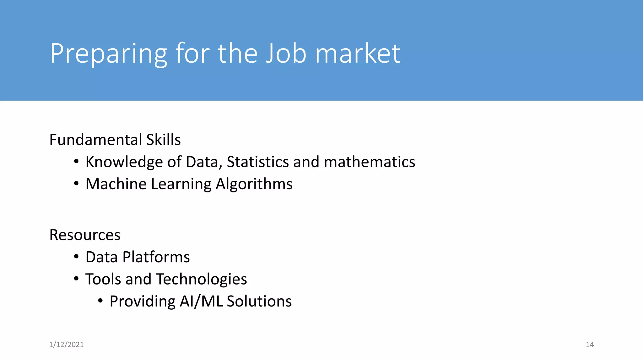 Analytics - Trends and Prospects