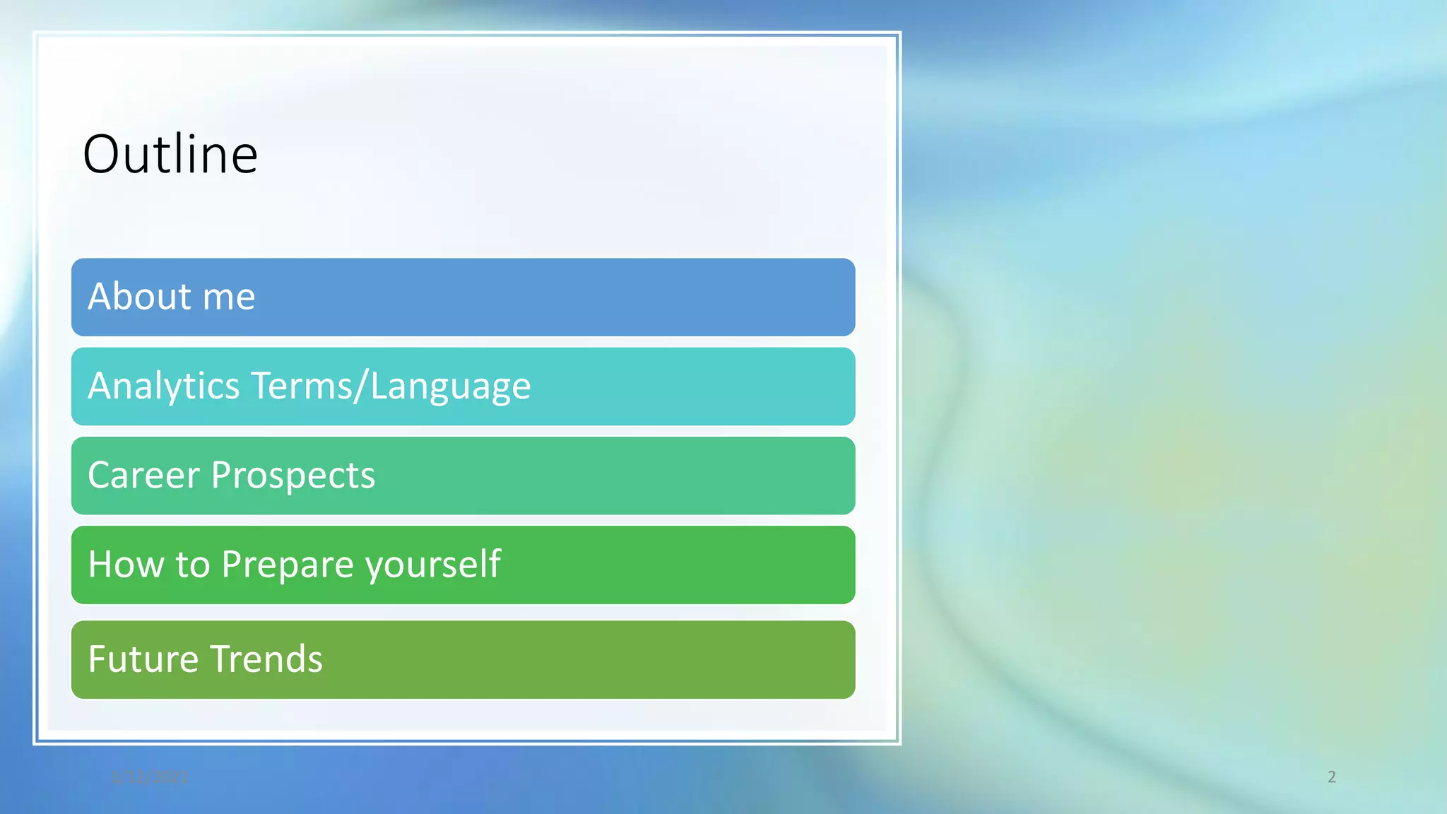 Analytics - Trends and Prospects