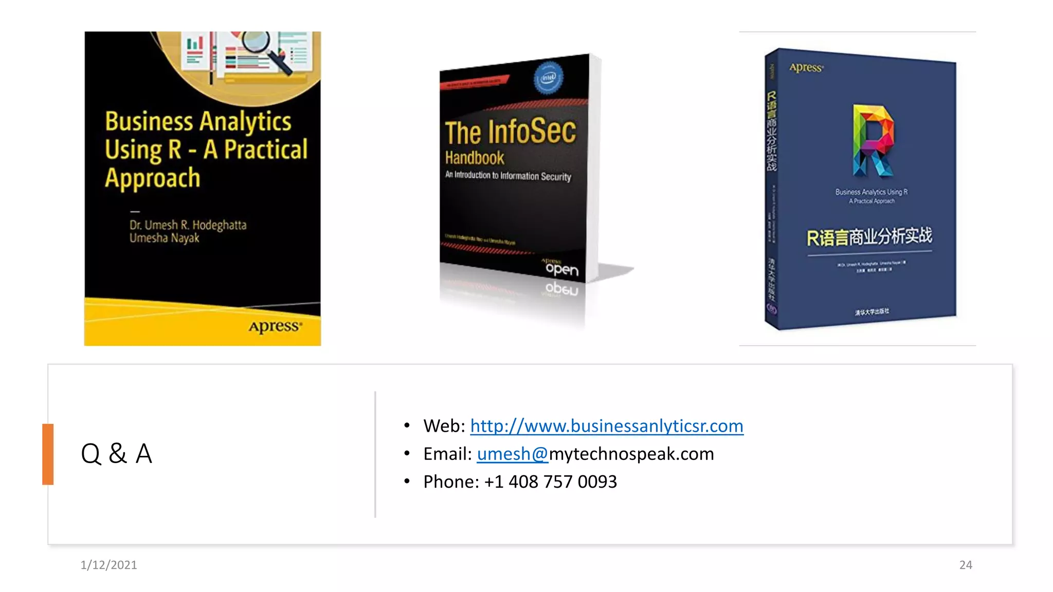 Analytics - Trends and Prospects