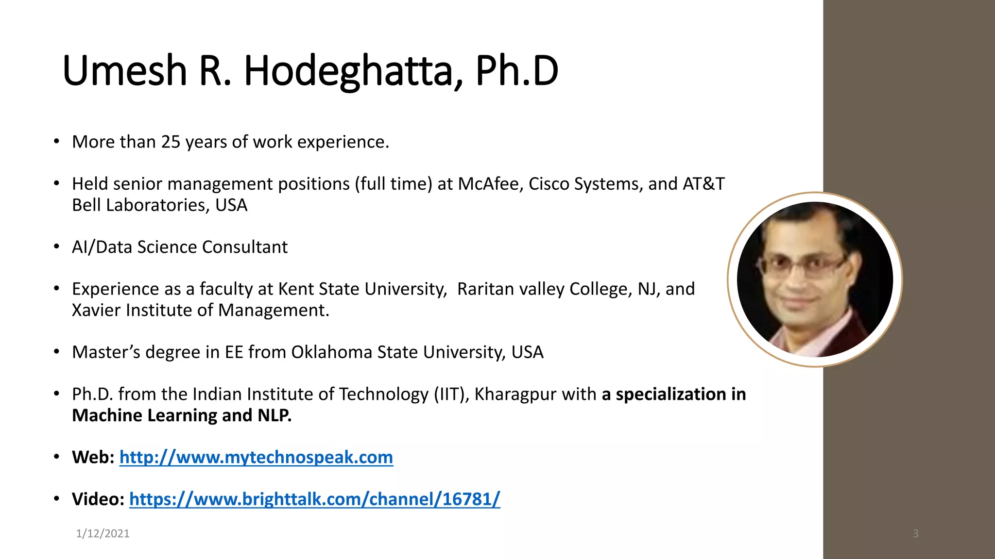 Analytics - Trends and Prospects