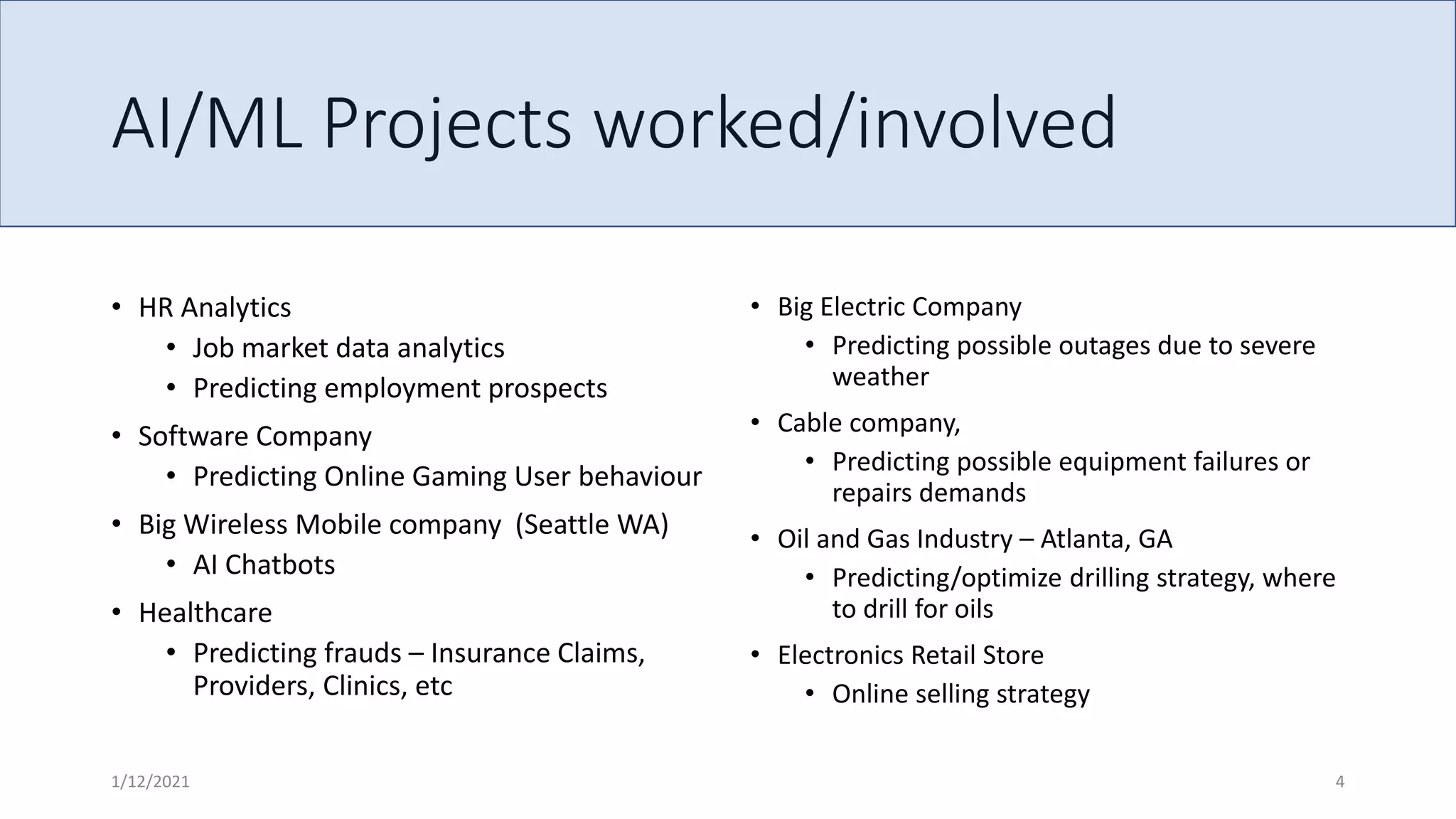 Analytics - Trends and Prospects