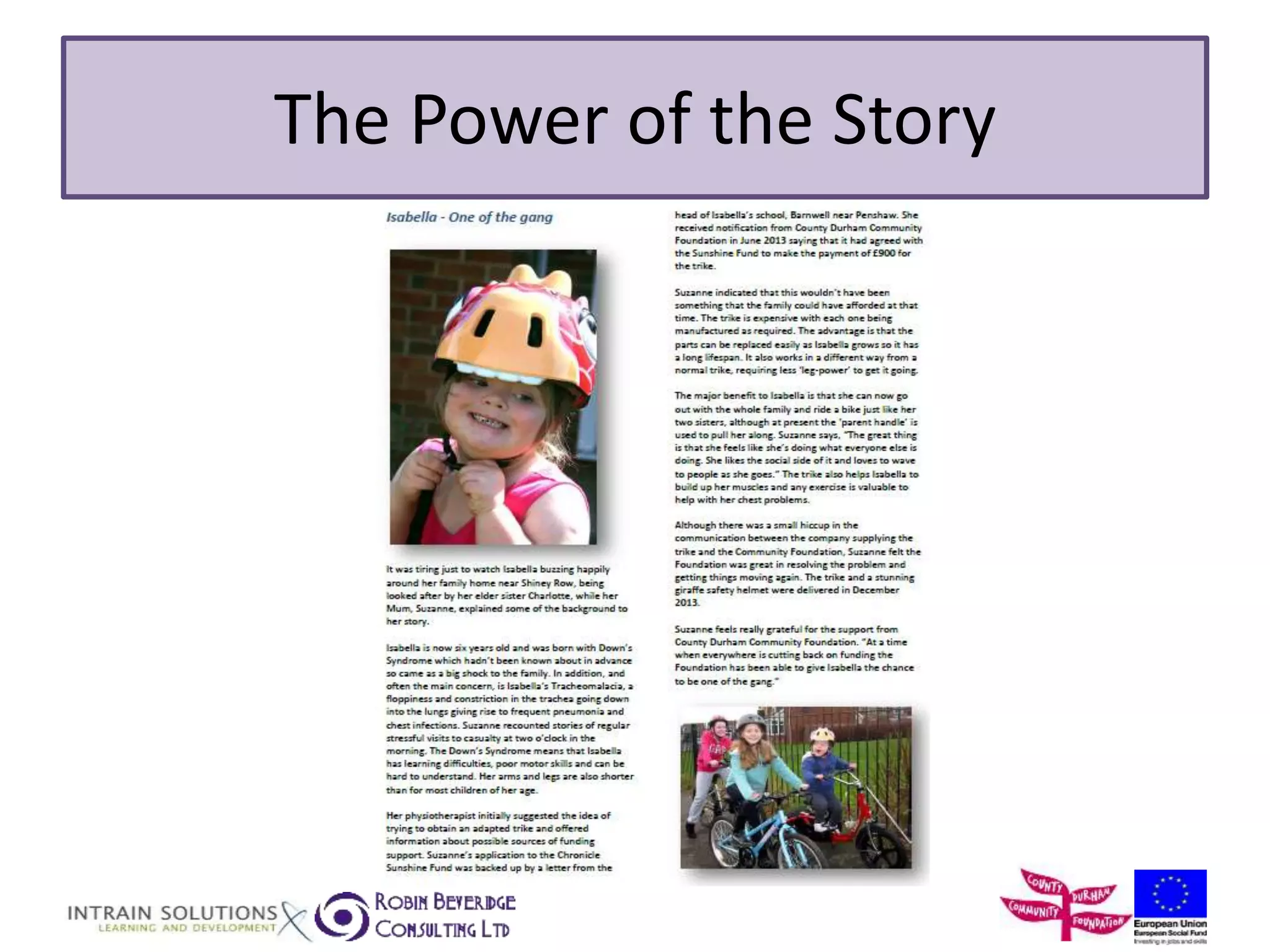 The Power of the Story 
 