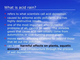 Acid Rain Acid Rain 