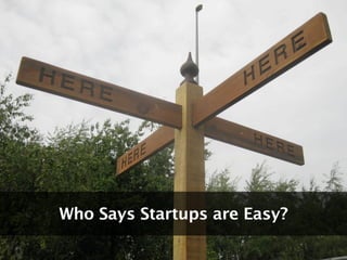 Who Says Startups are Easy?
 
