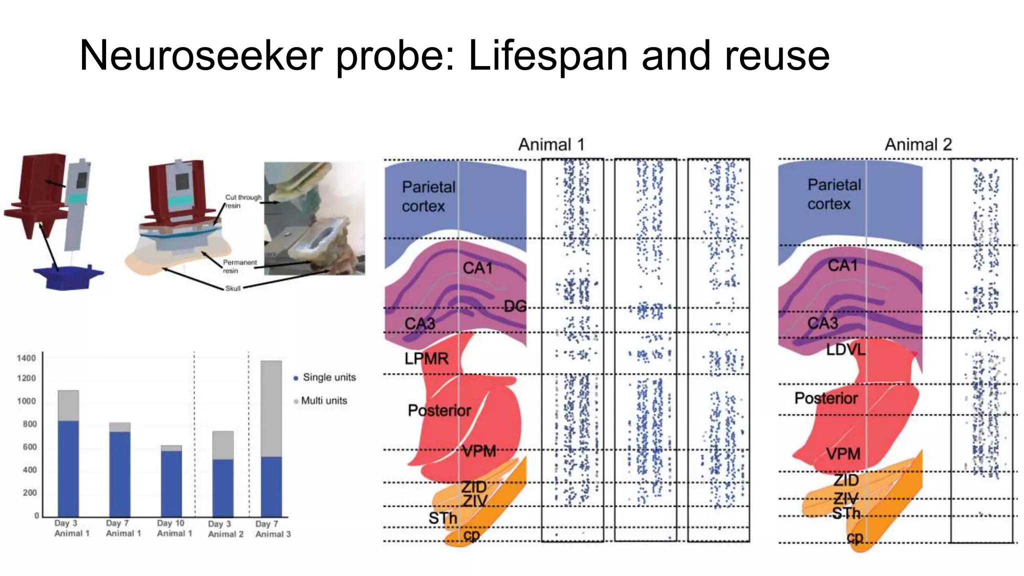 Neuroseeker probe: Lifespan and reuse
 