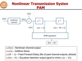 Support Vector Machine Techniques for Nonlinear Equalization | PPTX