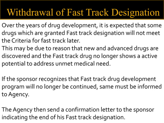 FDA-Fast Track Designation | PPTX | Pharmaceutical Industry | Industries
