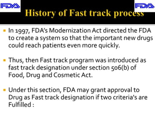 FDA-Fast Track Designation | PPTX