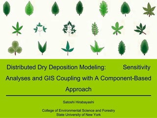 Distributed Dry Deposition Modeling:  Sensitivity Analyses and GIS Coupling with A Component-Based Approach Satoshi Hirabayashi College of Environmental Science and Forestry State University of New York Satoshi Hirabayashi College of Environmental Science and Forestry State University of New York 