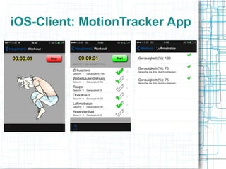 iOS-Client: MotionTracker App
 