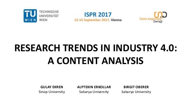 research trends in industry 4 0