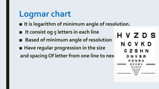 Logmar Calculation visual acuity | PPTX