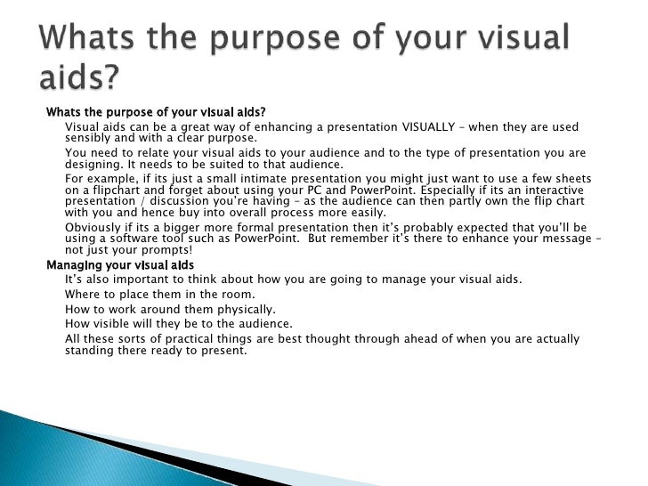 Presentation & visual aids software