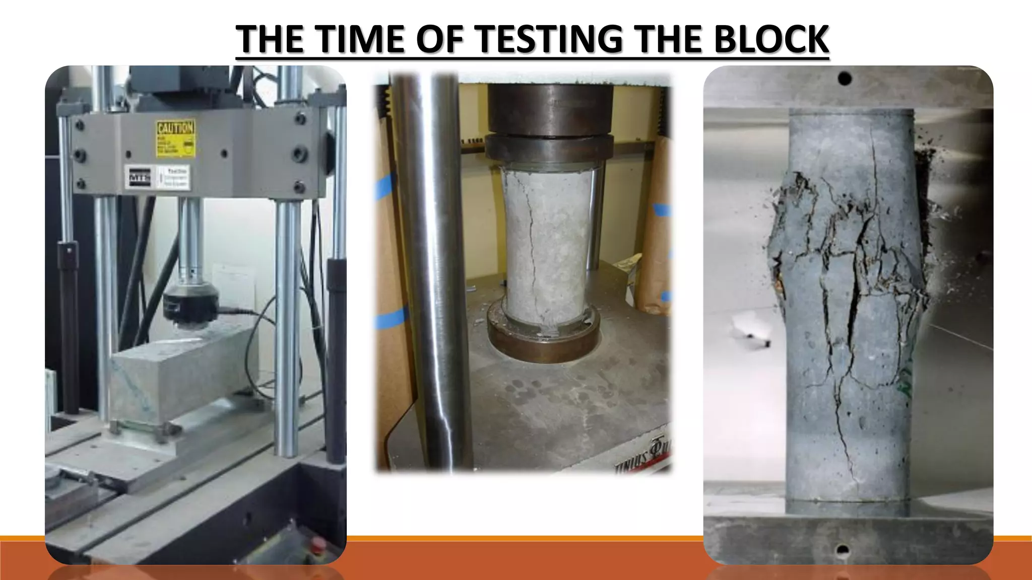 THE TIME OF TESTING THE BLOCK
 