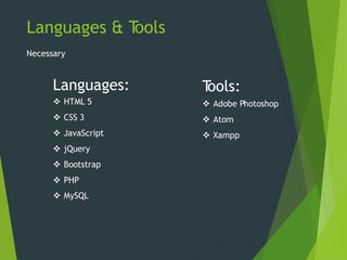 Web based online shopping system Presentation slide | PPTX