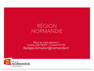 La Normandie badge les compétences