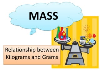 MASS

Relationship between
Kilograms and Grams
 