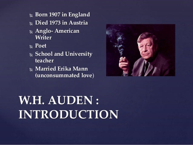 Social analysis and modernist themes in W.H. Auden’s poetry