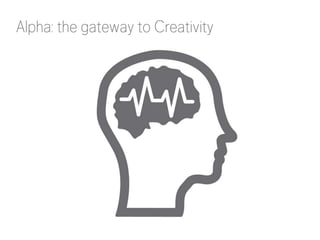 Alpha: the gateway to Creativity
 