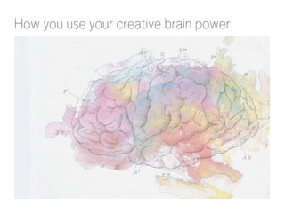 How you use your creative brain power 
“Untitled” by Americo Morales 
 