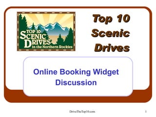 Top 10 Scenic Drives Online Booking Widget Discussion 