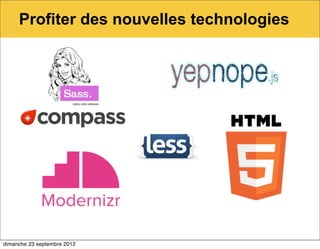 Profiter des nouvelles technologies




dimanche 23 septembre 2012
 