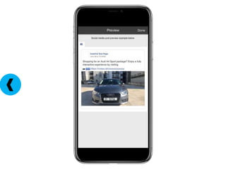 Presentation with buttons