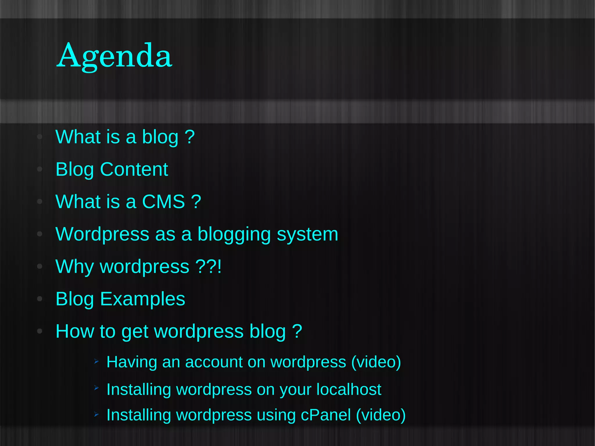 Getting Started: The Installation