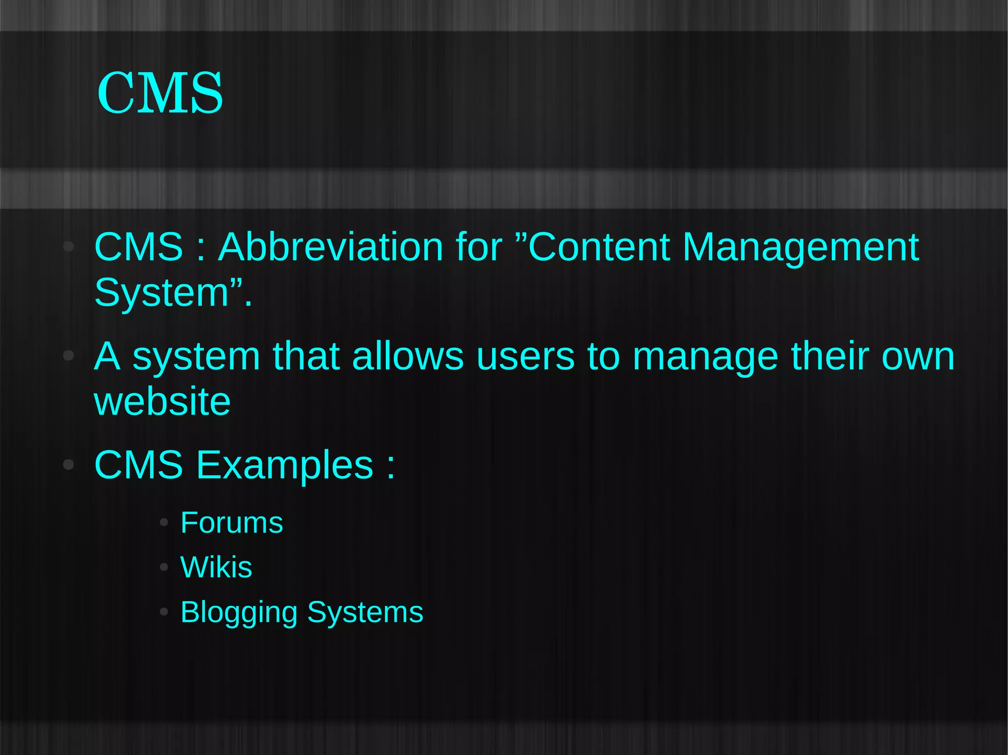 Getting Started: The Installation