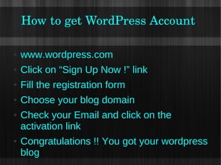 Getting Started: The Installation