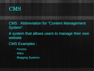 Getting Started: The Installation