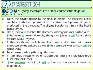 Indigested Presentation - Nutrition I (digestion & respiration) | PDF