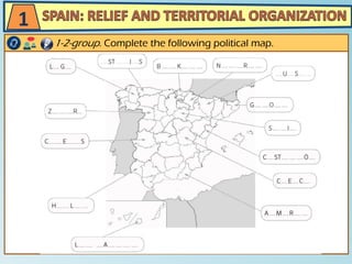 1-2-group. Complete the following political map.
1
 