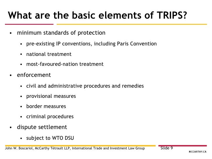 trips agreement and pharmaceuticals