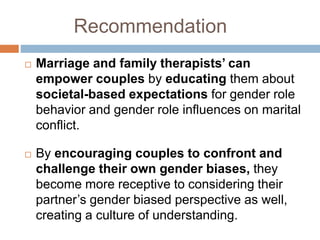 The Influence of Gender Role Attitude on Marital Conflict Among “Gerji ...