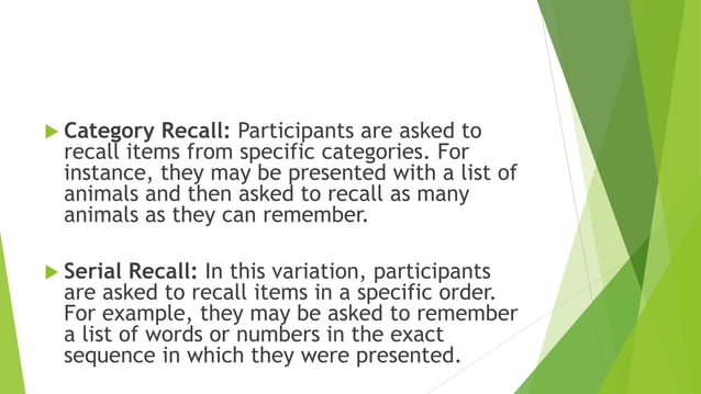 recall test , how to conduct recall test . | PPT