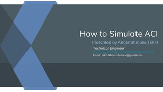 how to simulate ACI | PDF