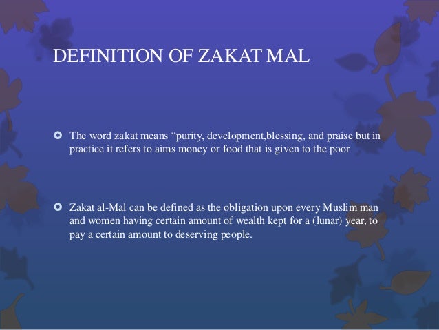 Zakat Mal Slideshare