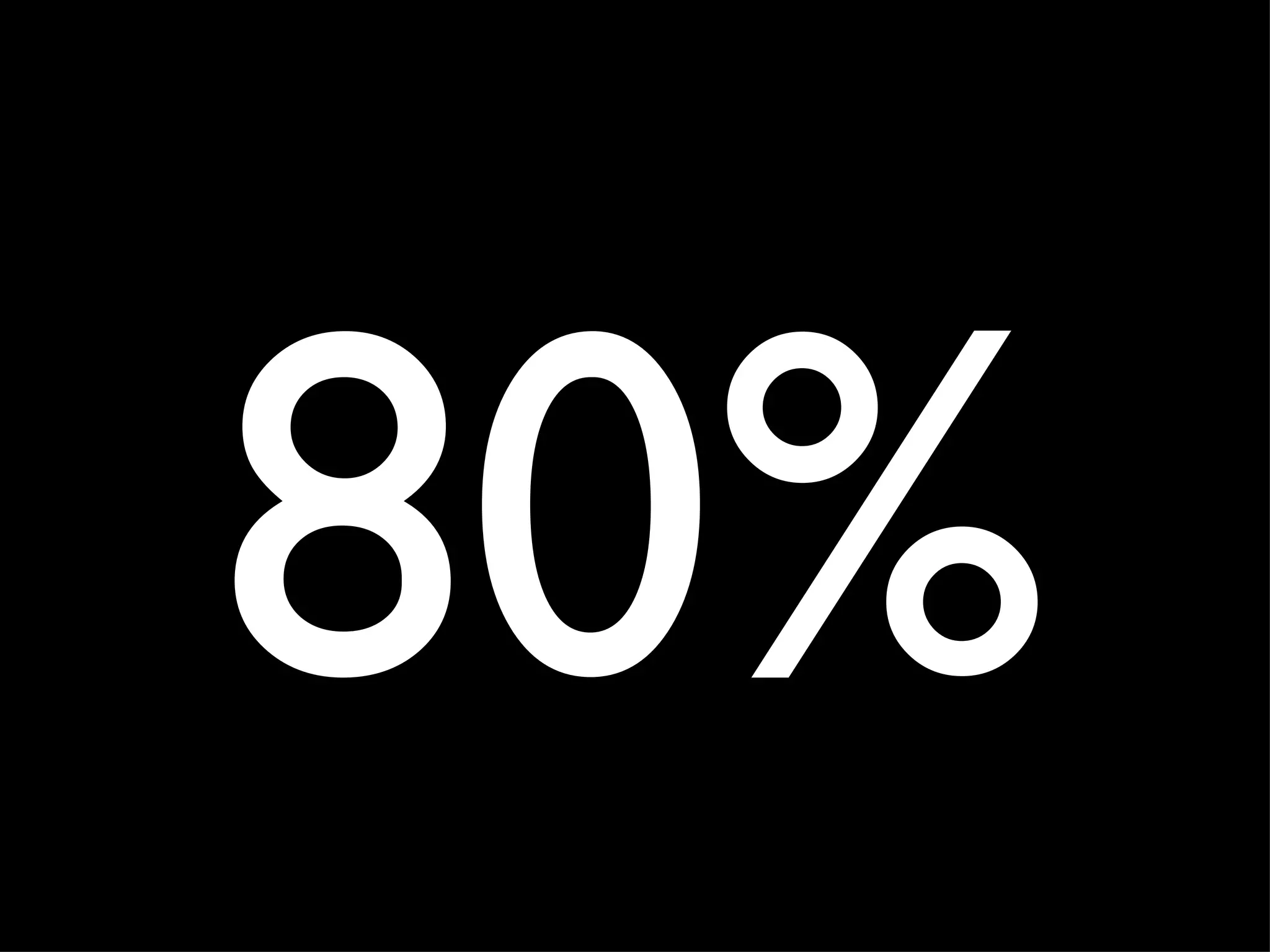 80% 