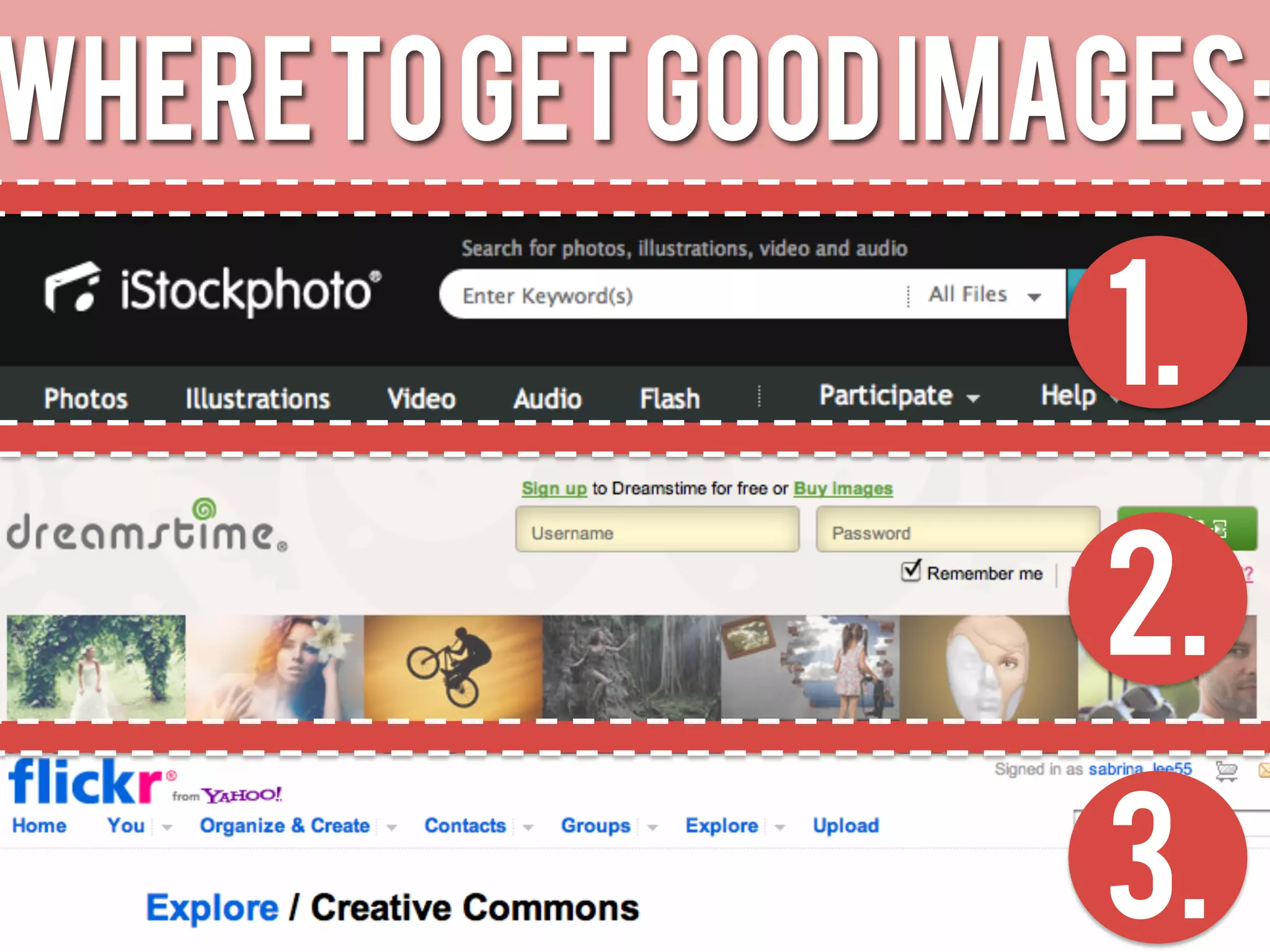 WHERE TO GET GOOD IMAGES:

                     1.
                     2.
                     3.
 