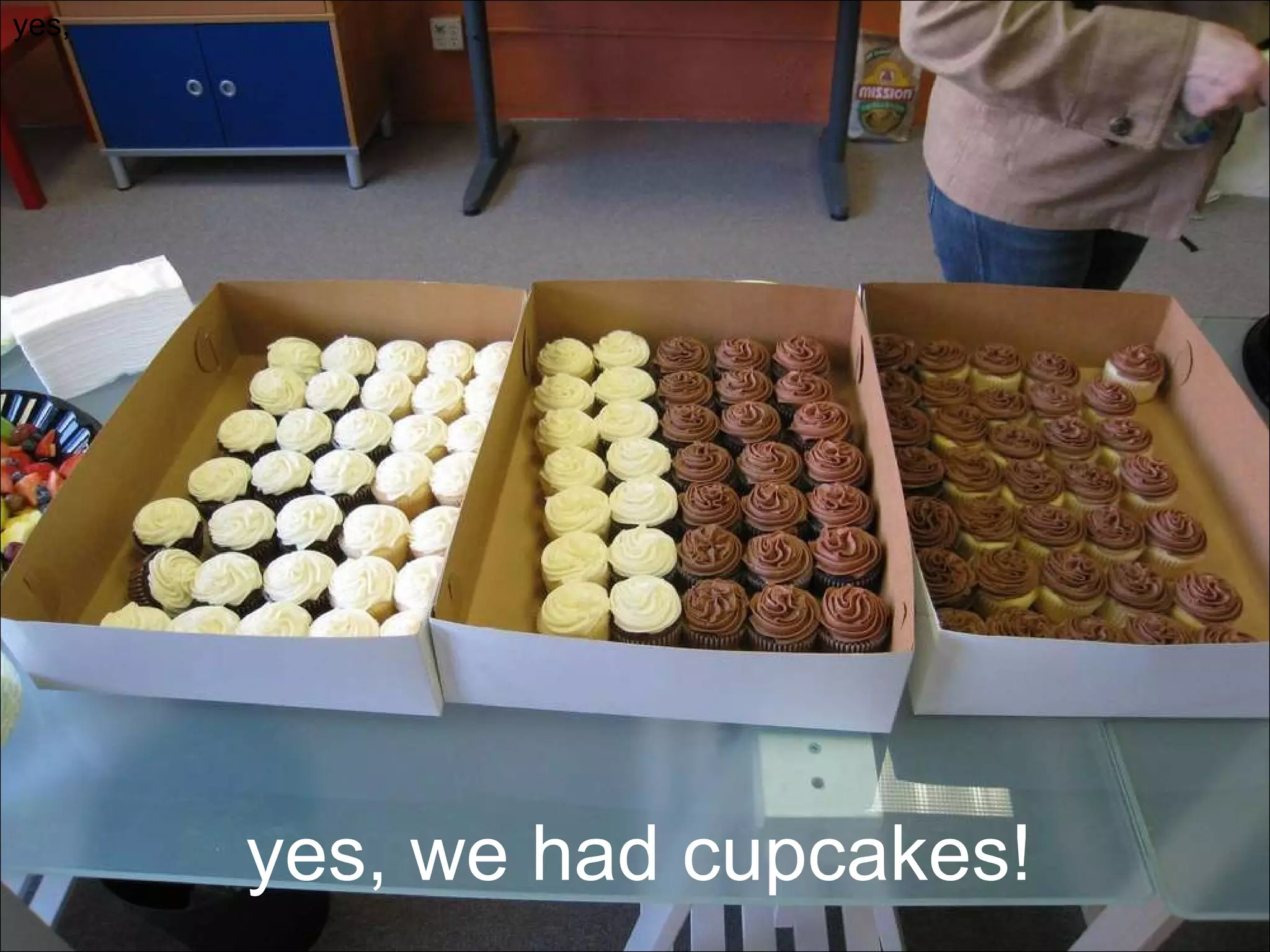 yes, we had cupcakes! yes, 