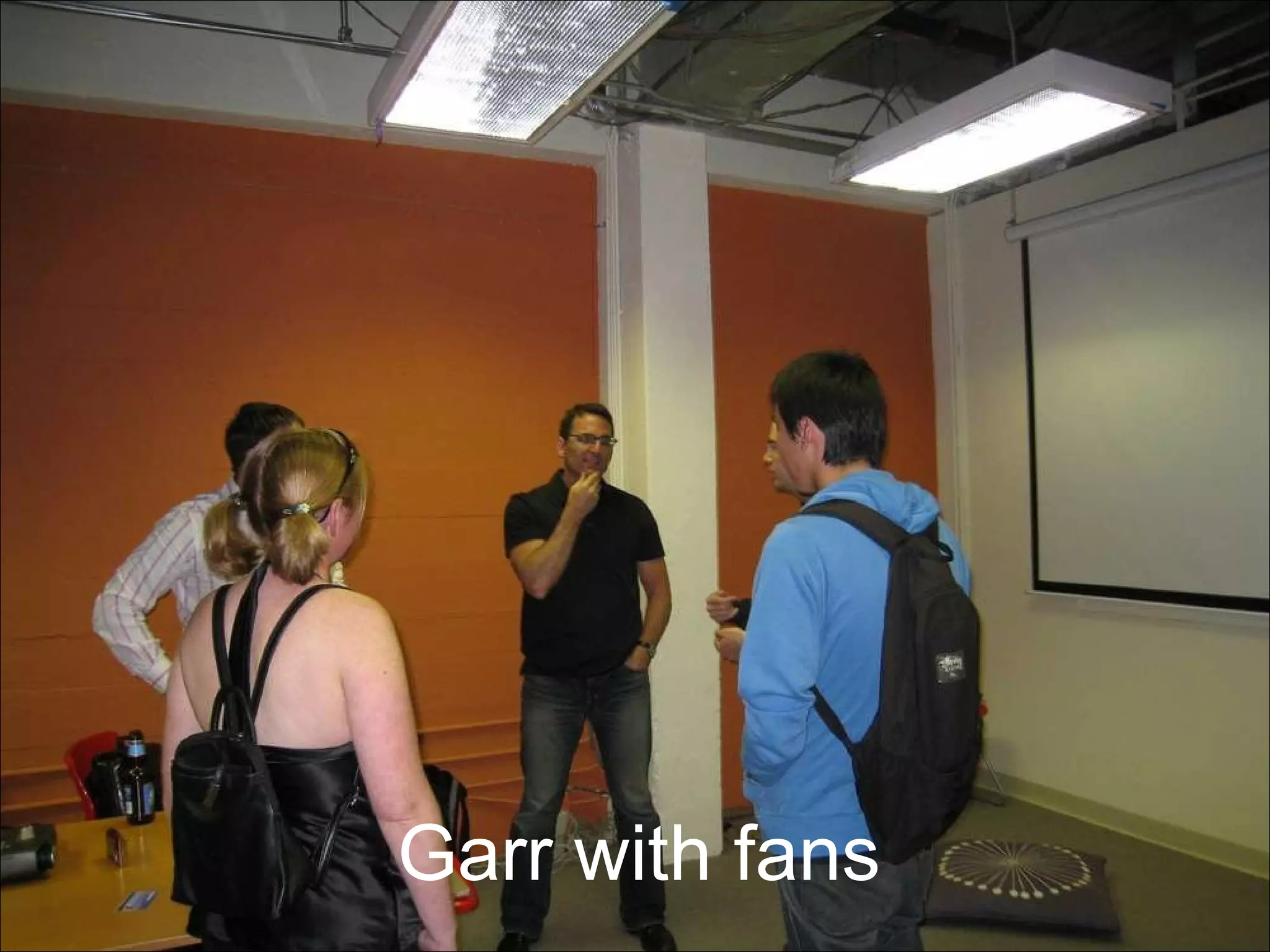 Garr with fans 