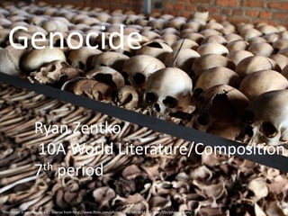 This image is used under a CC license from http://www.flickr.com/photos/dfid/3403032782/sizes/l/in/photostream/.
Ryan Zentko
10A World Literature/Composition
7th period
Genocide
 