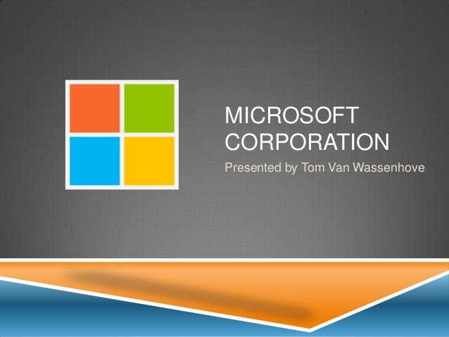 Financial Analysis Of Microsoft Corporation