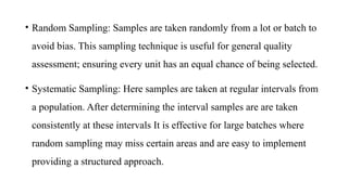 presentaton ii of the sample techniques which are used in food ...